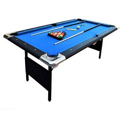 Hathaway Fairmont Portable 6-Ft Pool Table for Families with Easy Folding for Storage, Includes  ...