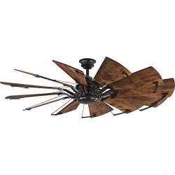 Progress Lighting P250000-129 Springer Twelve-Blade 60″ Ceiling Fan Architectural Bronze