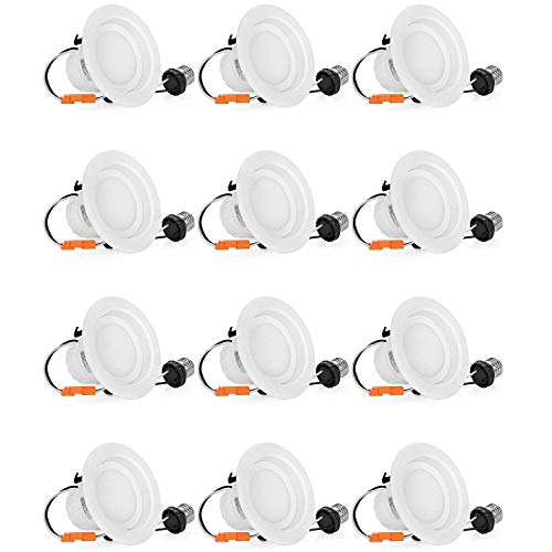 4 Inch LED Recessed Lighting Dimmable, 65W Equivalent, 4000K Daylight White, 780Lm, 4IN LED Down ...