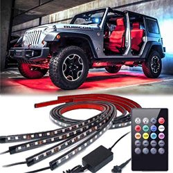 Car Neon Underglow Lights, Auto Parts ClubWaterproof RGB LED Strip Light Multi-colored Underbody ...