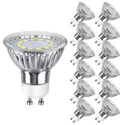 SHINE HAI GU10 LED Light Bulbs 50W Equivalent, 5000K Daylight White Track Lighting, 120 Degree B ...