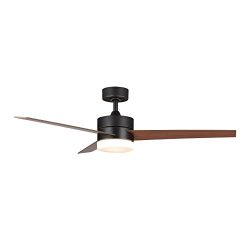 CO-Z 52” Ceiling Fan Light Old Bronze Finish with 3 Fan Blades, Include 15W LED and Remote Contr ...