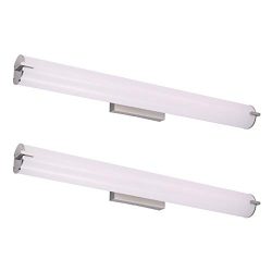 OSTWIN 36″ (2 pack) LED Bathroom Wall Sconce Lighting Fixture, Bathroom Vanity Light 30W ( ...