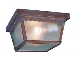 Volume Lighting V7232-22 2-Light Outdoor Ceiling Mount, Prairie Rock
