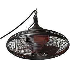 Allen + Roth 20-in Valdosta Dark Oil Rubbed Bronze Outdoor Ceiling Fan