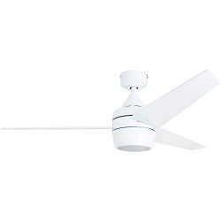 Honeywell 50605 Eamon Modern Ceiling Fan with Remote Control, 52″, White
