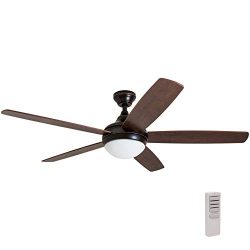 Prominence Home 80093-01 Ashby Ceiling Fan with Remote Control and Dimmable Integrated LED Light ...