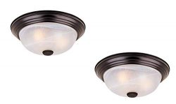 Designers Fountain Flushmount Ceiling Light Oil Rubbed Bronze 3 Light 15″ Fixture –  ...