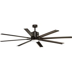 Progress Lighting P2550-2030K Vast Collection 72″ 16W LED 8 Blade Fan, Antique Bronze