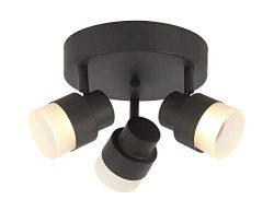 LED Track Light Kit for Kitchen and Hallway,3 Light Ceiling Track Light with Rotatable Head, 300 ...
