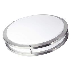 OSTWIN 18-inch Large size LED Ceiling Light Fixture Flush Mount, Dimmable, Round 28 Watt (180W R ...