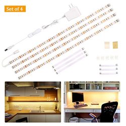 Wobane Under Cabinet Lighting Kit,Flexible LED Strip Lights Bar,Under Counter Lights for Kitchen ...