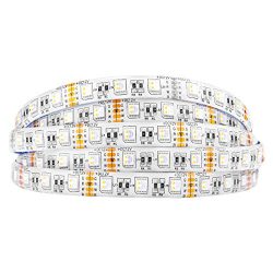 BTF-LIGHTING 16.4ft 5M 5050 RGBWW 4 in 1 RGB+Warm Whtie Strip Mixed Color 60leds/m IP65 Waterpro ...