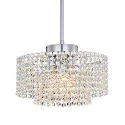 Mini Crystal Chandelier Modern Pendant Lighting Round Chandeliers Chrome Pendant Light 3 Light C ...