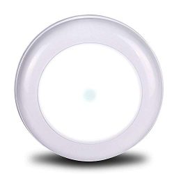 WOOPHEN LED Night Light with Sensor, Wireless Plug-in Ceiling Nightlight, 180 Lumens, Battery Op ...