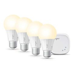 Sengled Smart LED Soft White A19 Starter Kit, 2700K 60W Equivalent, 4 Light Bulbs & Hub, Wor ...