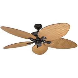 Honeywell Palm Island 50505-01 52-Inch Tropical Ceiling Fan, Five Palm Leaf Blades, Indoor/Outdo ...