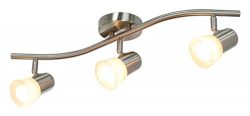 XiNBEi Lighting Track Lighting, 3 Light Track Light, Modern Track Light Bar Brushed Nickel for K ...