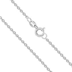 Honolulu Jewelry Company Sterling Silver 1mm Cable Chain (19 Inches)