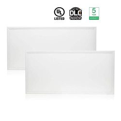 Cortelco LED Panel Light, Troffer Drop Ceiling Flat Panel Light 2x4FT, Dimmable 0-10V Edge-Lit L ...