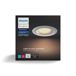 Philips Hue 801506 White Ambiance 5/6 Inches Retrofit Recessed Downlight Led Smart Lighting Fixture