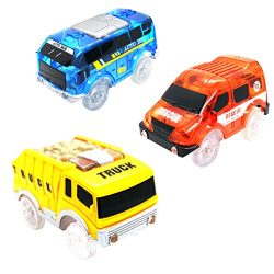 Track Cars Compatible with Magic Tracks and Neo Tracks Replacement Light Up Racing Track Accesso ...