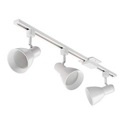 Lithonia Lighting LTKSTBF BR30 MW M4 3-Light Step Baffle Track Kit, White, 850 Lumens/Head, (Ren ...