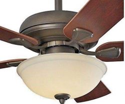 Brightwatts B07X8YJPQR Energy Efficient 52 Inch LED Ceiling Fan with Nutmeg Espresso Blades and  ...