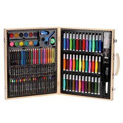 Fan-Ling 150 Piece Deluxe Art Set – Art Supplies for Drawing, Painting and More in a Plast ...