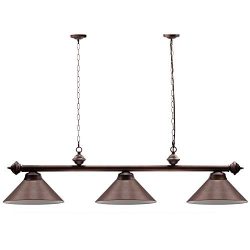 56-Inch Hanging Billiard Lights for 7ft/8ft Pool Tables(Several Colors Available) (Oil Rubbed Br ...