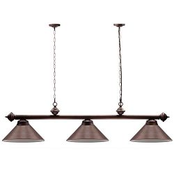 56-Inch Hanging Billiard Lights for 7ft/8ft Pool Tables(Several Colors Available) (Oil Rubbed Br ...