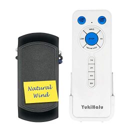 YUKIHALU Natural Wind Universal Ceiling Fan Remote Control kit, Wireless Remote Control for Hunt ...