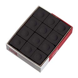 Master Billiard/Pool Cue Chalk Box, 12 Cubes, Black