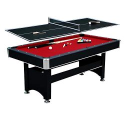 Hathaway Spartan 6′ Pool Table, 72″ L x 38″ W x 31″ H, Black