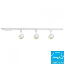 Hampton Bay White Dimmable LED Track Kit