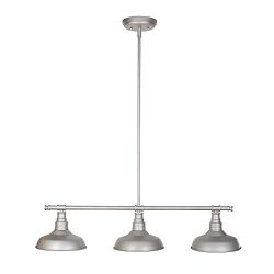Design House 520379 Kimball Industrial Farmhouse 3-Light Indoor Pendant with Metal Shades for Ki ...