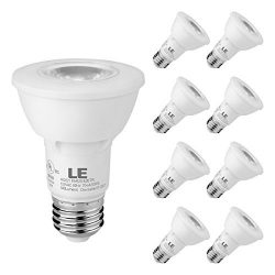 LE PAR20 E26 LED Light Bulbs, Medium Screw Base, 7W Dimmable, Spotlight, 50W Halogen Equivalent, ...