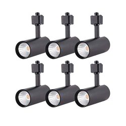 mirrea 6 Pack LED Track Lighting Heads Compatible with Single Circuit H Type Rail Ceiling Spotli ...