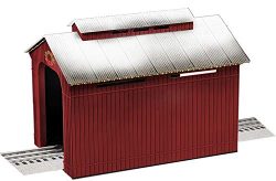 Lionel Christmas, Electric O Gauge Model Train Accessories, Lighted Half-Covered Bridge