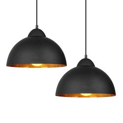 DECKEY Pendant Light,2 Pack,Ceiling Hanging Pendant Lights,Adjustable Height,1.1m,Vintage Classi ...