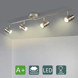 DLLT Led Track Light,Complete Track Lighting Kits, Flush Mount Ceiling Spot Lights gu10 Bulbs(In ...