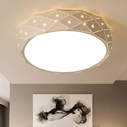 YOHOUHOU LED Flush Mount Ceiling Light for Bedroom Living Room Indoor Lights 15W 12 Inch Hall Li ...