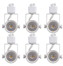 Cloudy Bay 8W 4000K Cool White Dimmable LED Track Light Head,CRI90+ True Color Rendering Adjusta ...