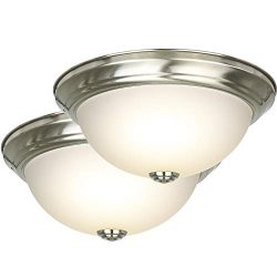 Hykolity 19W BN LED Ceiling Flush Mount, 1100LM, 3000K, 100W Incandescent Equivalent, 11 inch LE ...