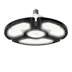 LED Garage Lights, 60W Deformable LED Garage Ceiling Lights 9000 LM CRI 80 Led Shop Lights for G ...