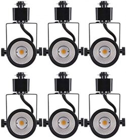 Cloudy Bay 8W Dimmable LED Track Light Head,4000K Cool White CRI90+ True Color Rendering Adjusta ...