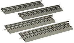 Lionel FasTrack Electric O Gauge, 10″ Straight Track, 4-Pack