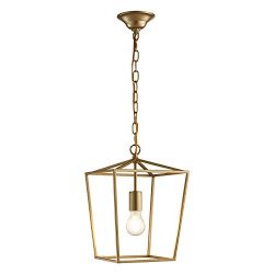 ANJIADENGSHI Lantern Pendant Light Lantern Iron Cage Adjustable Hanging Height with 1 E26 Bulbs  ...