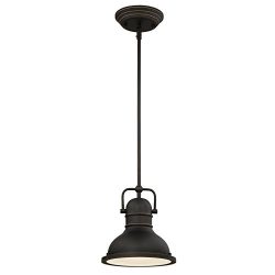 Westinghouse Lighting, Oil Rubbed Bronze 63082A Boswell One-Light LED Indoor Mini Pendant, Finis ...