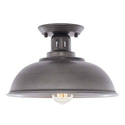 HMVPL Farmhouse Close to Ceiling Light Fixtures, Vintage Semi Flush Mounted Lighting Industrial  ...